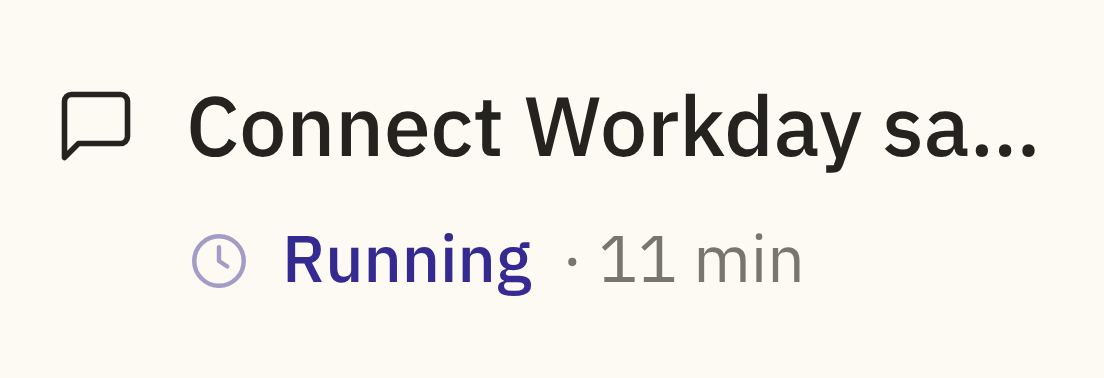 Before: Running in the left nav