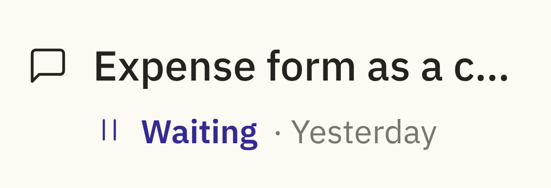 Before: Waiting in the left nav