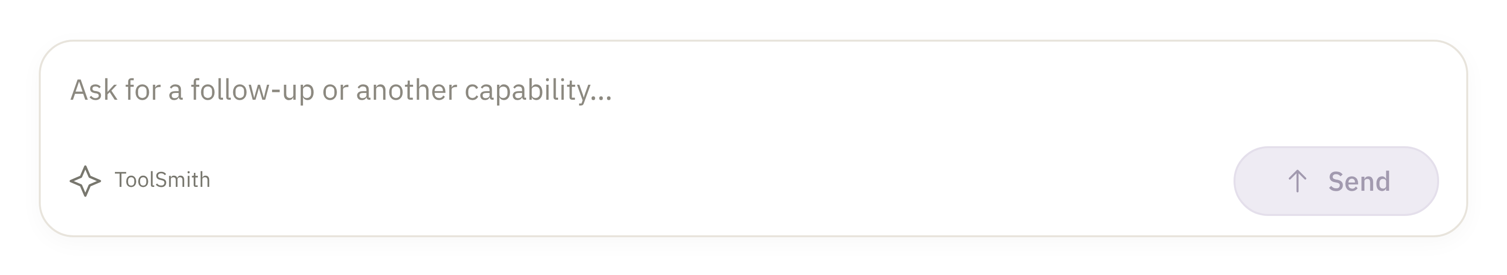 Input box: Empty: Send disabled